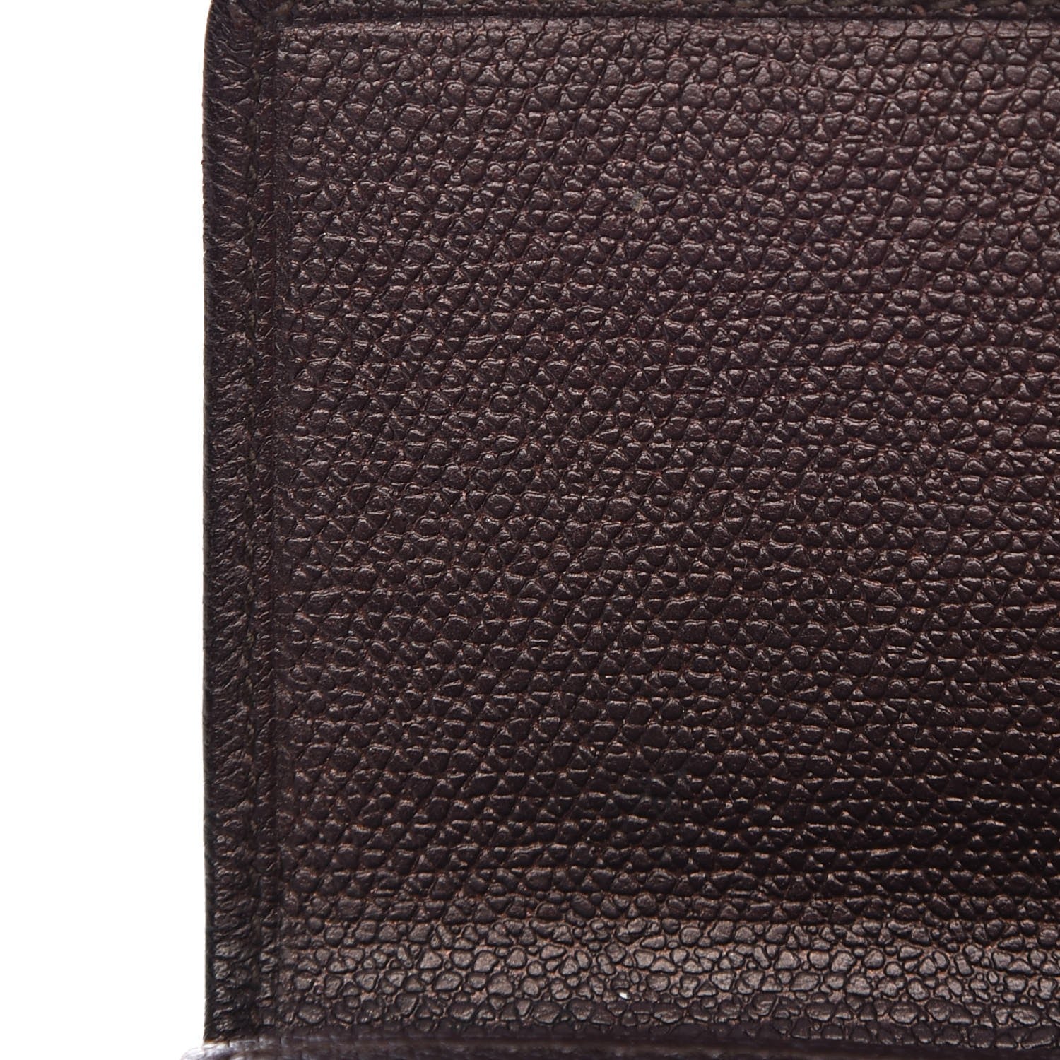 Chanel Grained Calfskin CC Button Compact Wallet Dark Brown 15 of 17