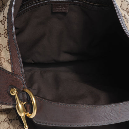 Gucci Monogram Large Jockey Hobo Ebony 5 of 8