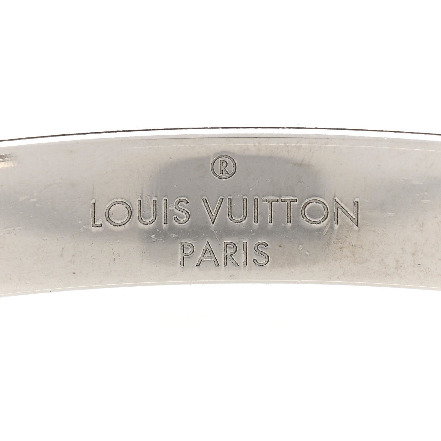 Louis Vuitton Palladium Monogram Nanogram Cuff S Silver 4 of 6
