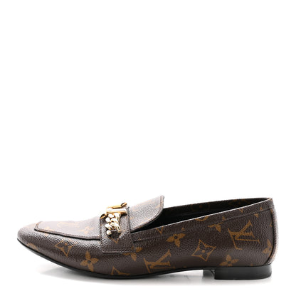 Louis Vuitton Monogram Upper Case Flat Loafer 38.5 1 of 9