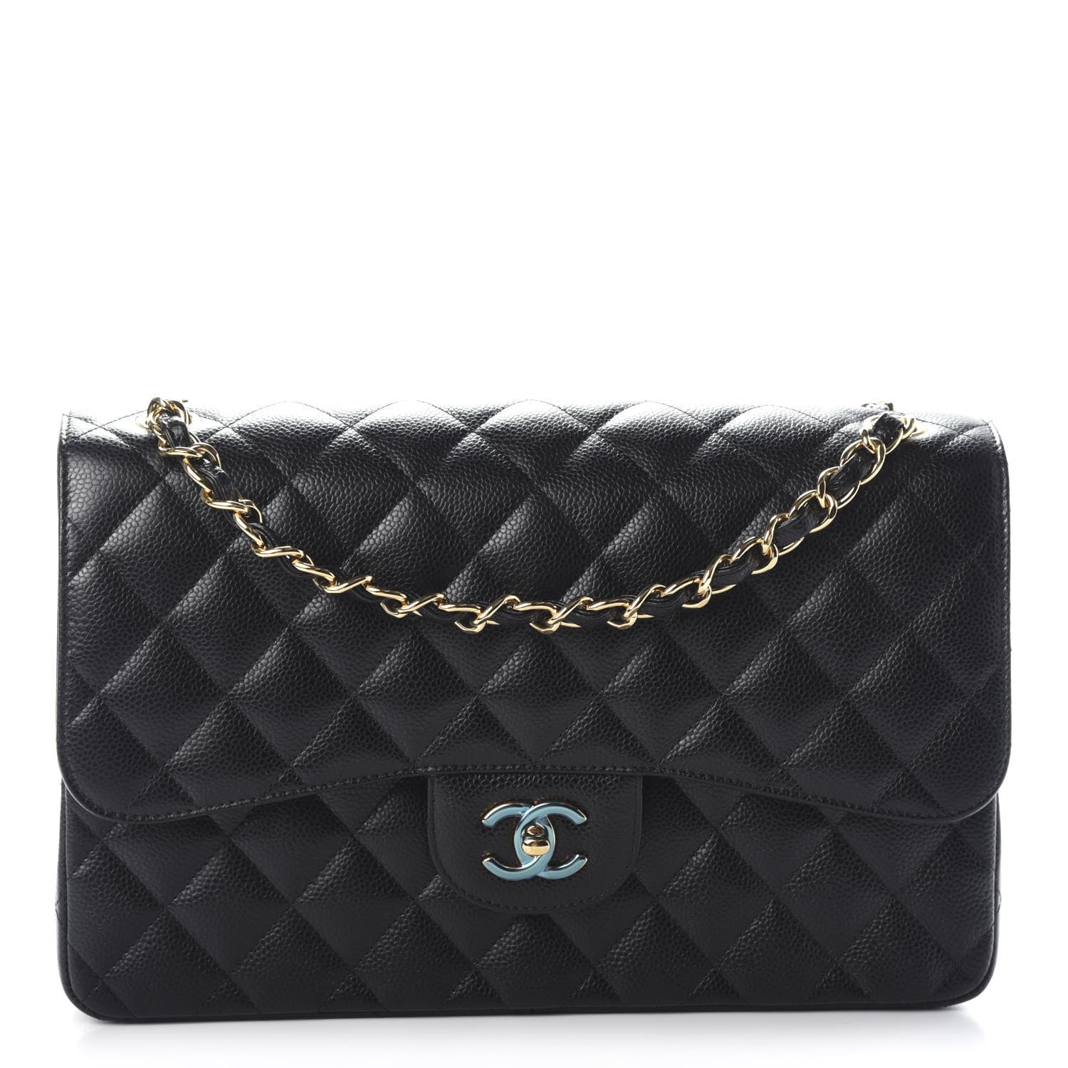 Chanel Caviar Quilted Jumbo Double Flap Black 1 of 11