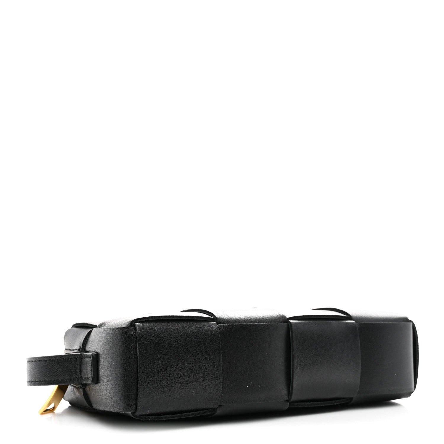 Bottega Veneta Lambskin Maxi Intreccio Cassette Phone Pouch Crossbody Bag Black 4 of 9