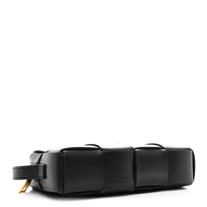 Bottega Veneta Lambskin Maxi Intreccio Cassette Phone Pouch Crossbody Bag Black 4 of 9