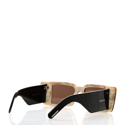 Gucci Acetate Rectangular Flap GG0543S Sunglasses White Black 4 of 8