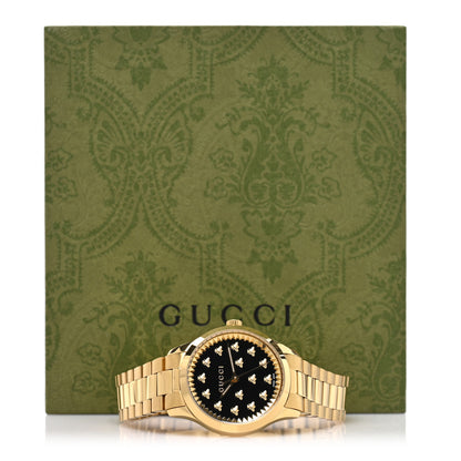 Gucci Stainless Steel 32mm G-Timeless Bee Quartz Watch Black 5 of 5