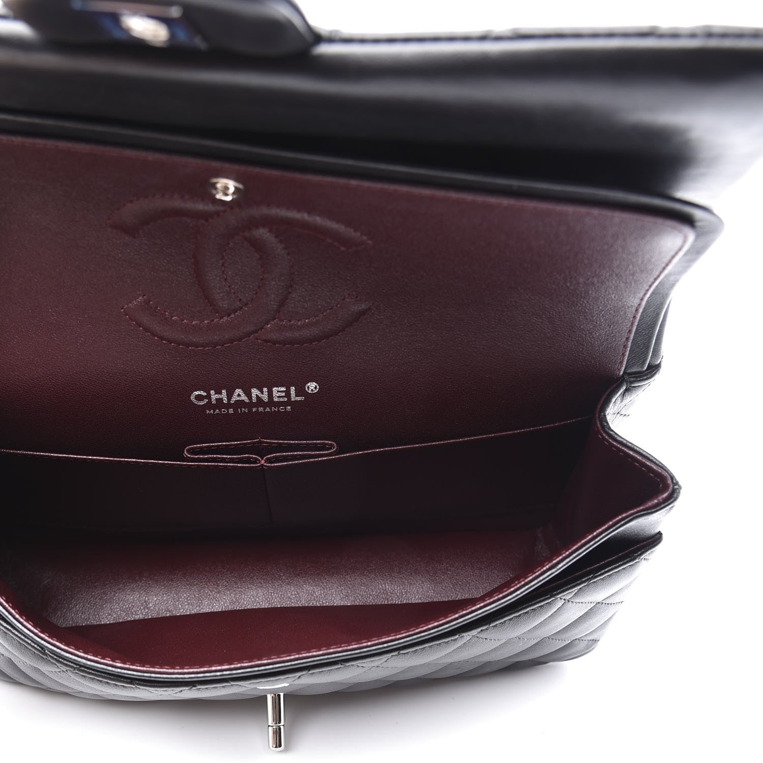 Chanel Lambskin Quilted Medium Double Flap Black 4 of 10
