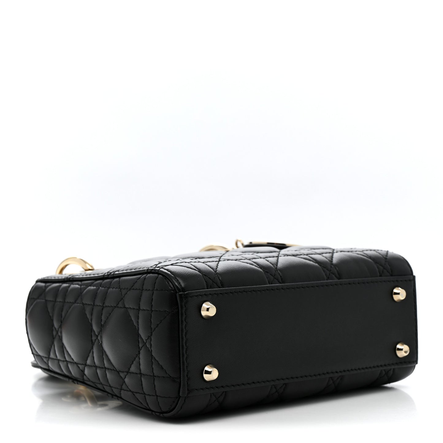 Lambskin Cannage Mini Lady Dior Black