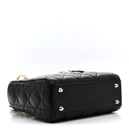 Christian Dior Lambskin Cannage Mini Lady Dior Black 4 of 13