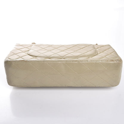 Chanel Lambskin Quilted Medium Double Flap Light Gold 20 of 21