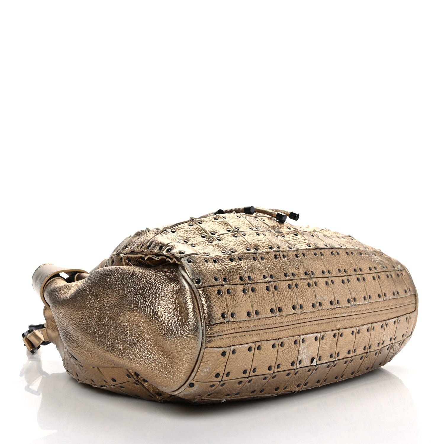 Burberry Prorsum Calfskin Large Studded Warrior Gold 3 of 9