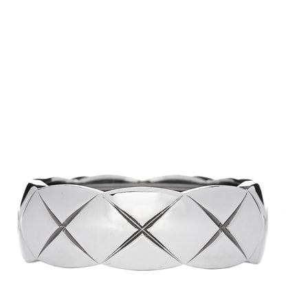 Chanel 18K White Gold Small Coco Crush Ring 52 6 3 of 6