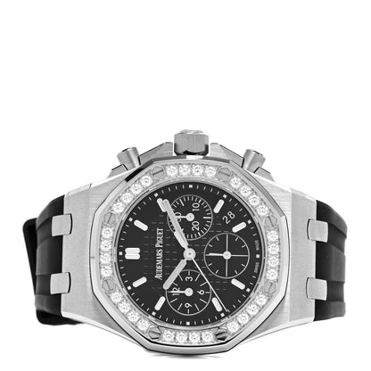 Audemars Piguet Stainless Steel Rubber Diamond 37mm Royal Oak Offshore Chronograph Automatic Watch Black 26231ST.ZZ.D002CA.01 2 of 4