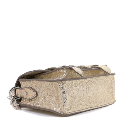 Proenza Schouler Textured Metallic Lambskin Micro PS1 Satchel Light Gold 5 of 6