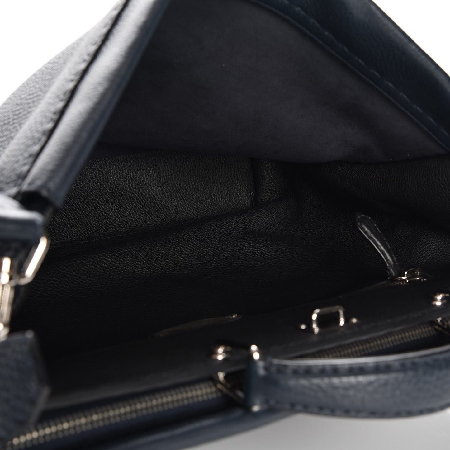 Cuoio Romano Selleria Bi-Color Large Mens Peekaboo Iconic Essential Satchel Lavagna Black