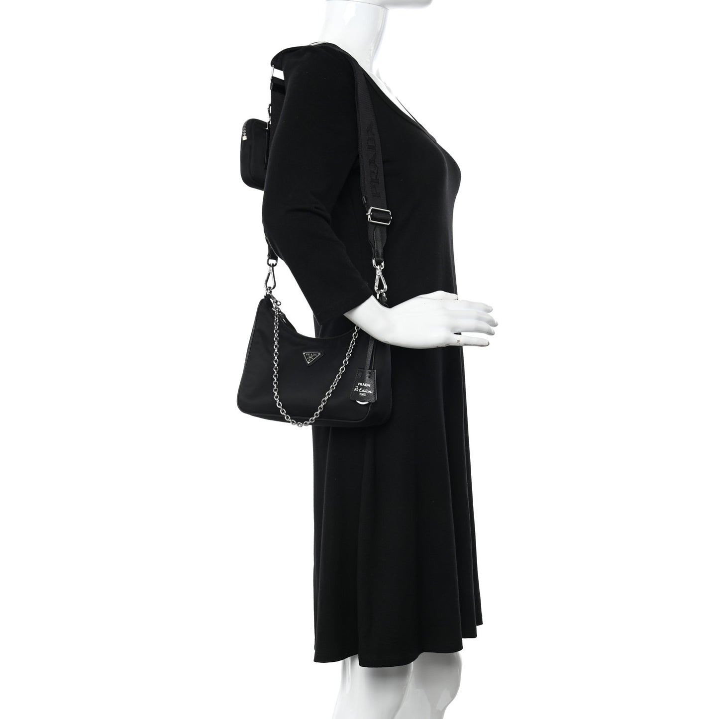 Nylon Re-Edition 2005 Shoulder Bag Black