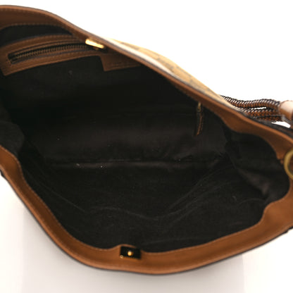 Gucci Monogram Braided Shoulder Bag Brown 4 of 8