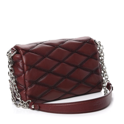 Louis Vuitton Lambskin Malletage GO-14 PM Bordeaux 3 of 10