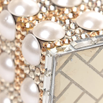 Judith Leiber Crystal Pearl Amelia Hot Air Balloon Minaudiere Clutch Champagne 9 of 13