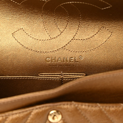 Chanel Metallic Calfskin Chevron Quilted 2.55 Reissue 226 Flap Gold 7 of 15
