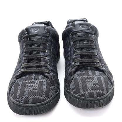 Fendi Tech Fabric FF Mens Lace Up Low Top Sneakers 7 Black 3 of 10