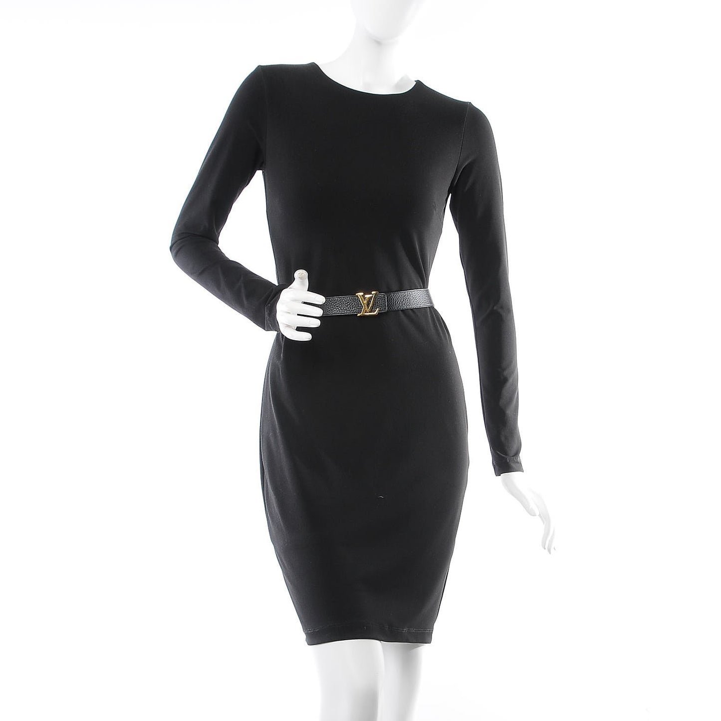 Taurillon Calfskin 30mm LV Initiales Reversible Belt 90 36 Black
