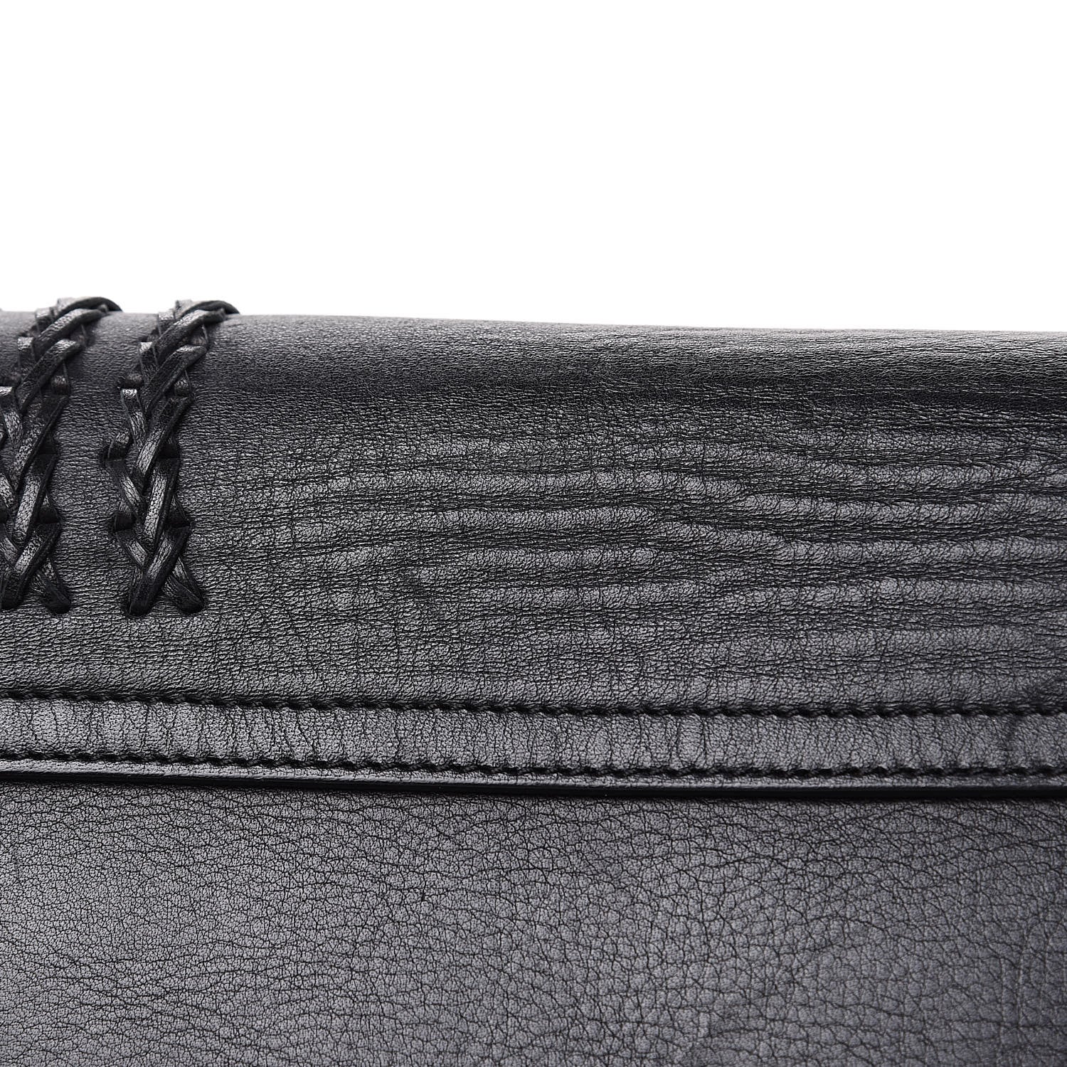 Chloe Calfskin Braided Medium Hudson Shoulder Bag Black 13 of 16