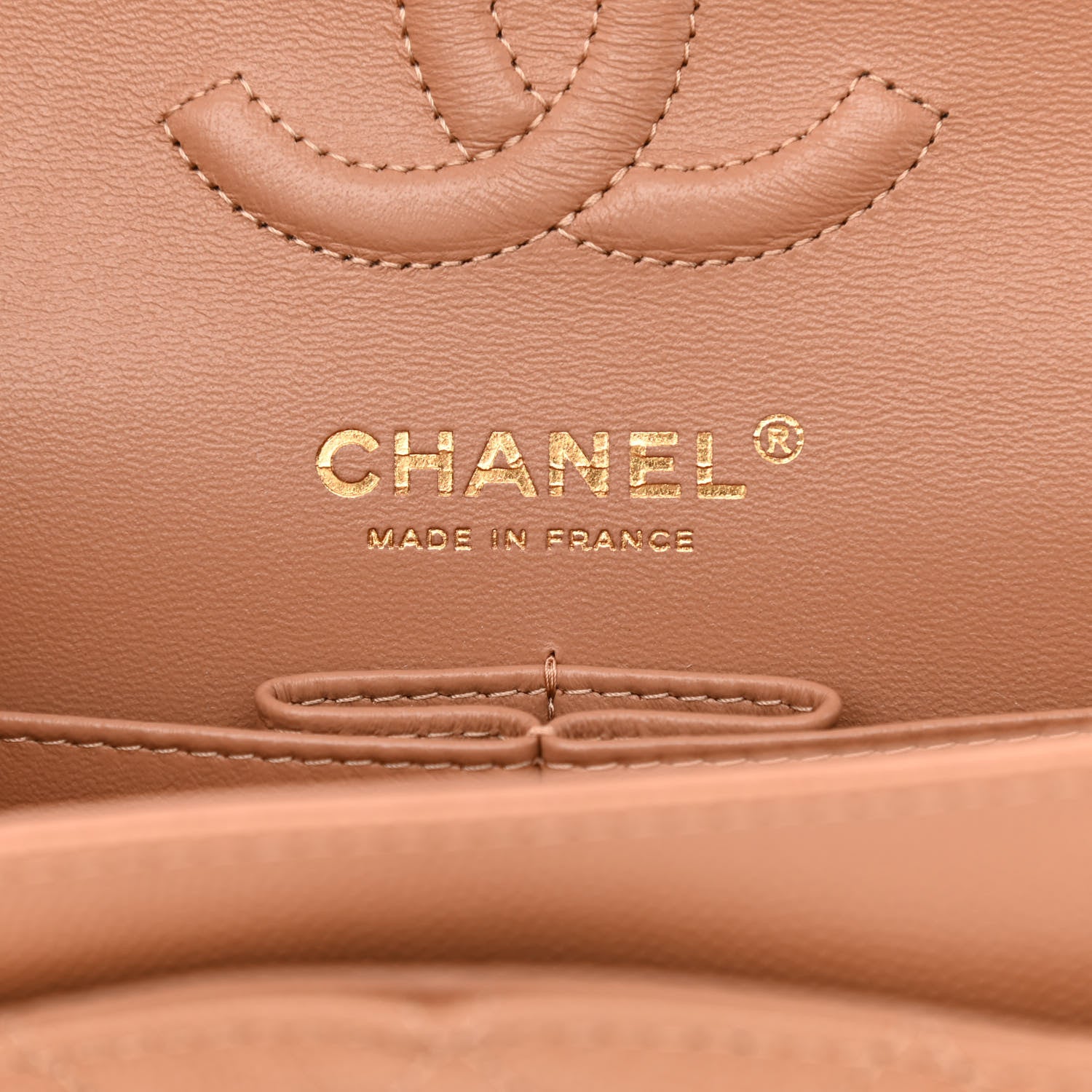 Chanel Caviar Quilted Small Double Flap Dark Beige 6 of 10