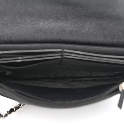 Chanel Caviar Half Moon Wallet On Chain WOC Black 5 of 13
