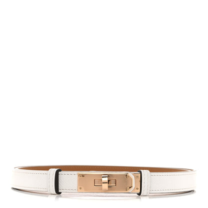 Hermes Epsom Kelly Belt White 1 of 4