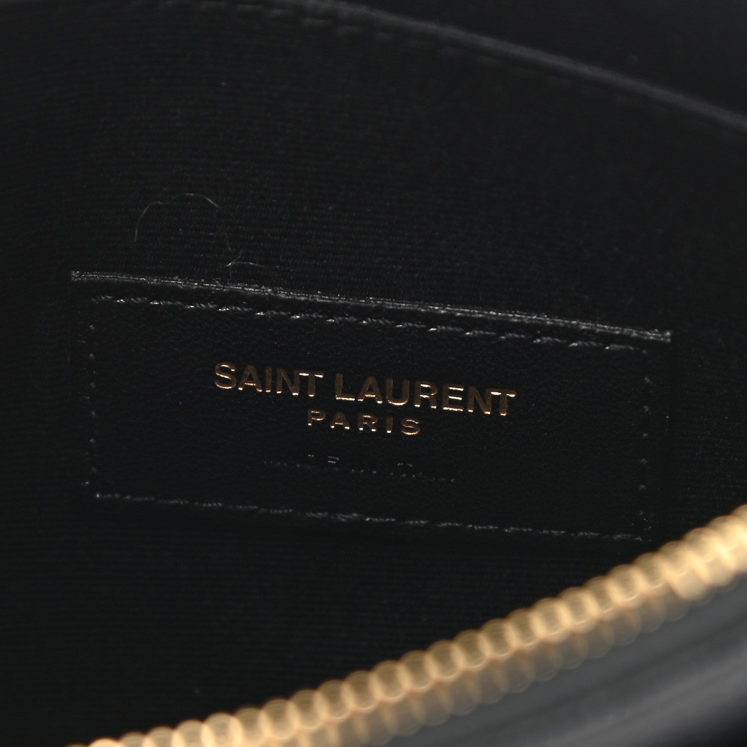 Saint Laurent Grain De Poudre Chevron Monogram Bill Pouch Storm 6 of 6
