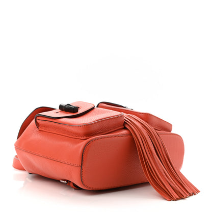 Gucci Cellarius Calfskin Medium Bamboo Backpack New Dark Orange 11 of 19
