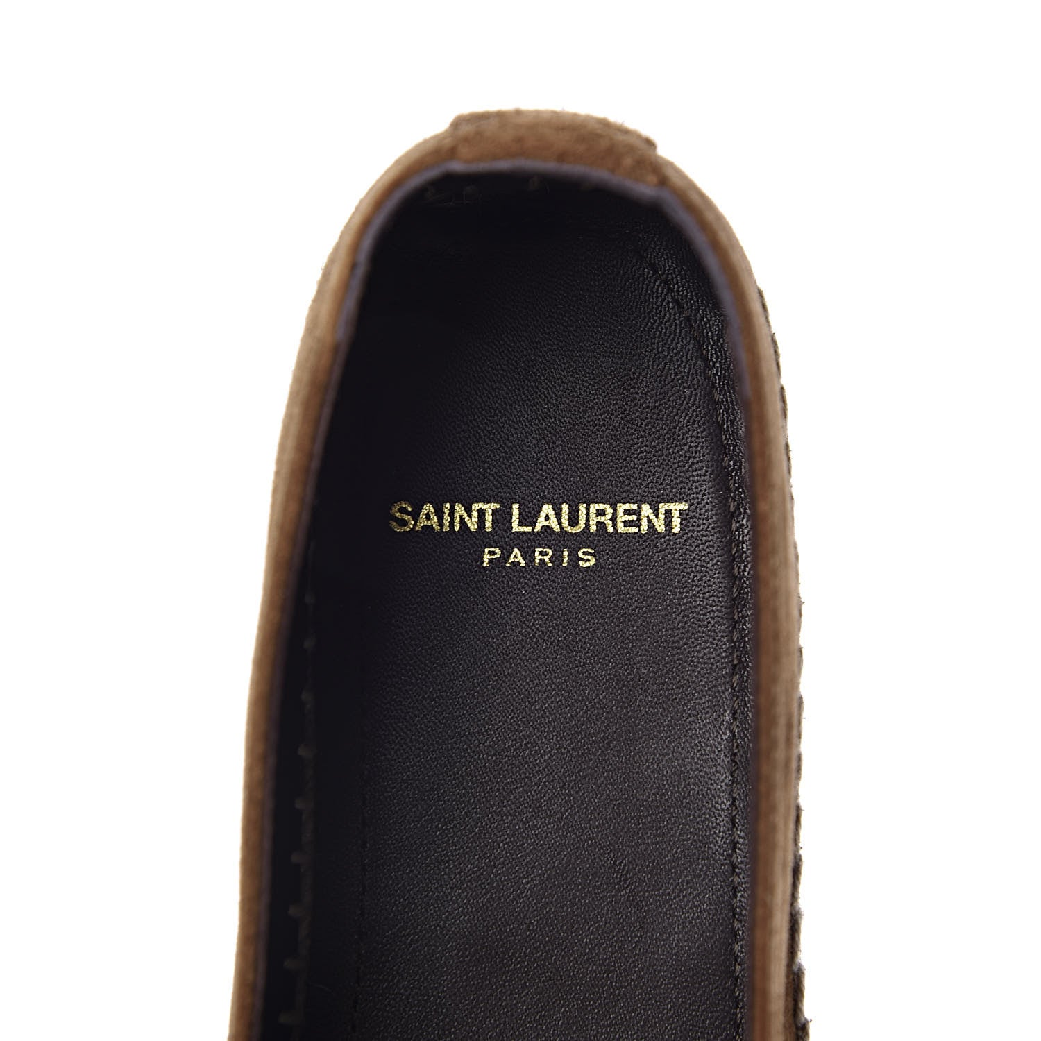 Saint Laurent Suede Monogram Espadrilles 38 Brown 7 of 9