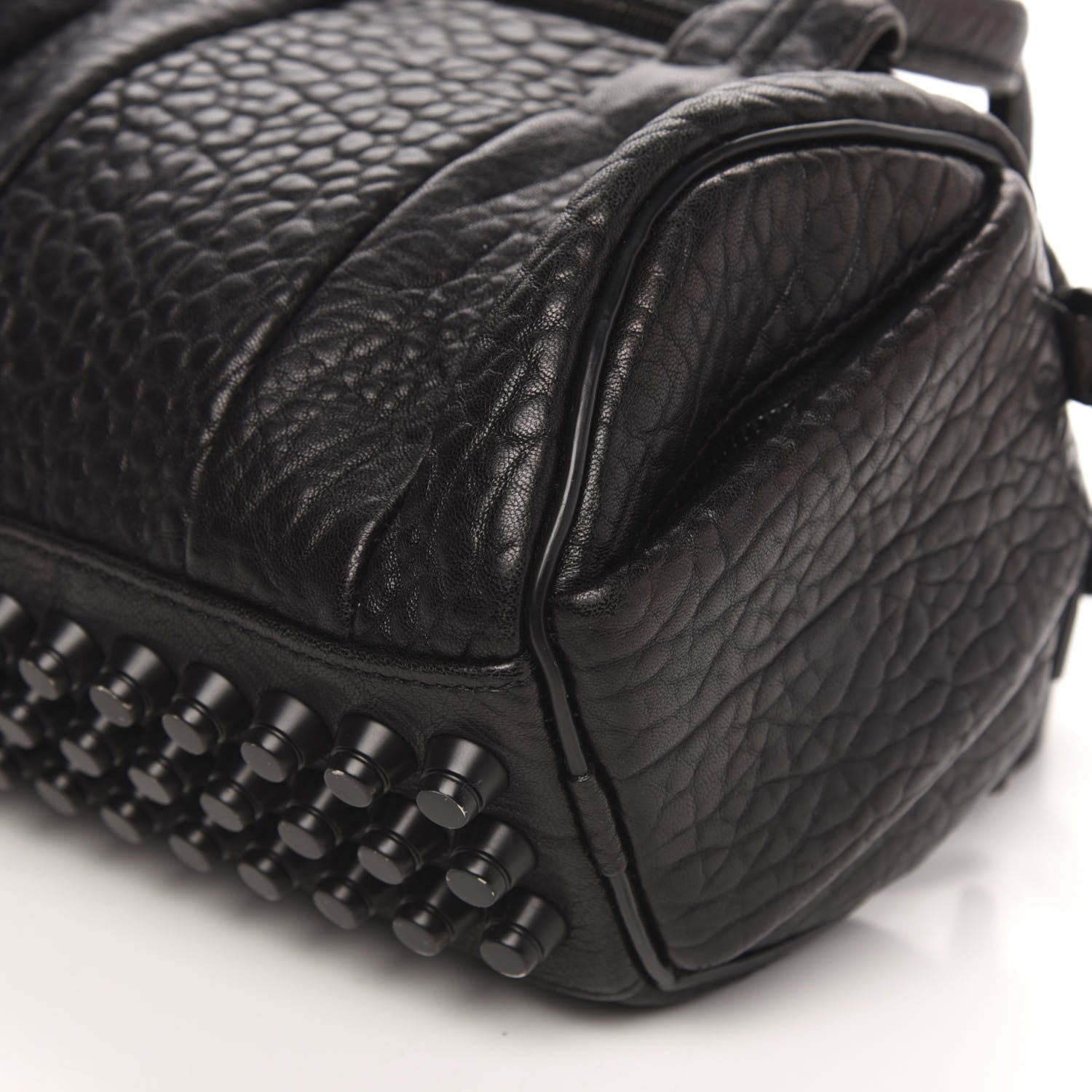 Alexander Wang Pebbled Lambskin Mini Rockie Black Matte Black Hardware 8 of 10