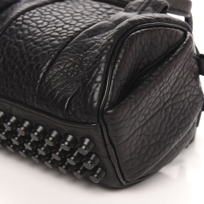 Alexander Wang Pebbled Lambskin Mini Rockie Black Matte Black Hardware 8 of 10