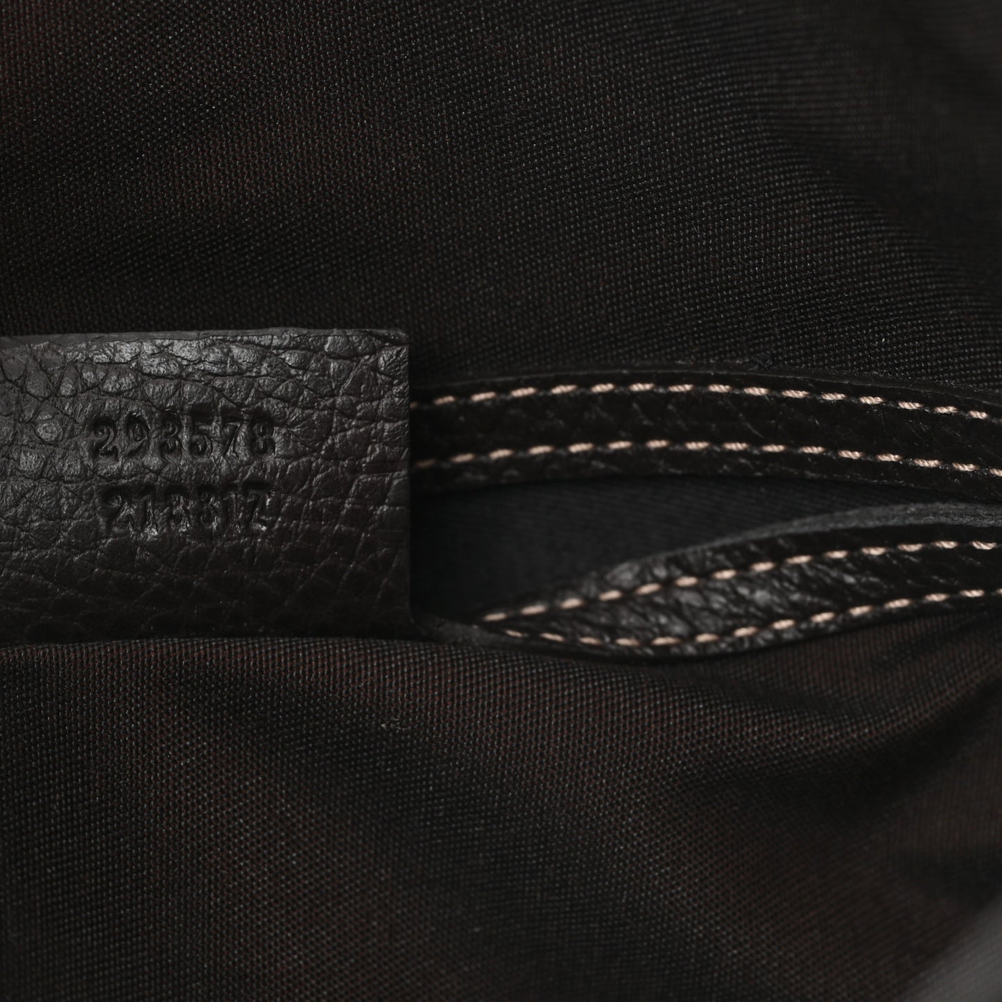 Crystal Monogram Medium Abbey Shoulder Bag Dark Brown