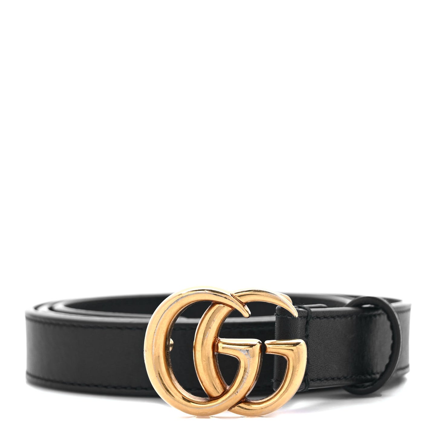 Calfskin Double G 20mm Belt 75 30 Black
