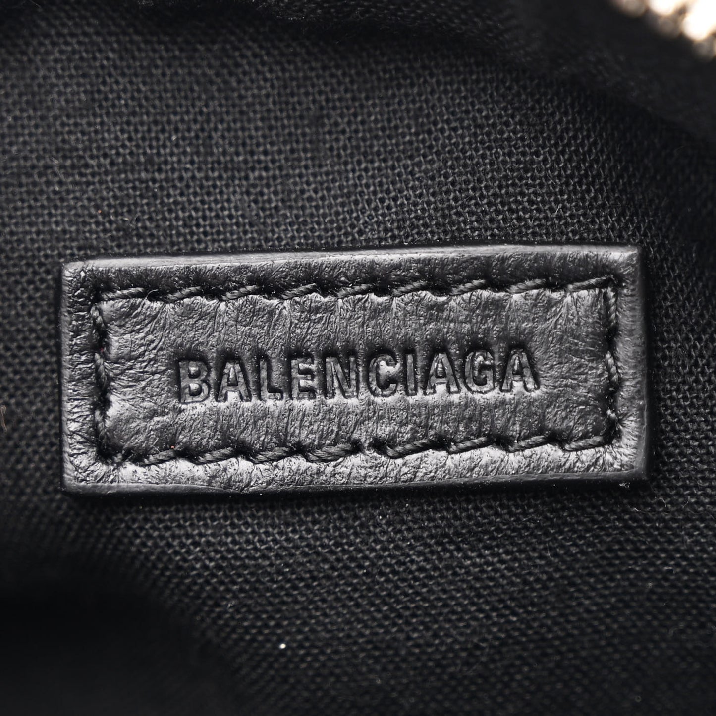 Agneau Arena Crystal Neo Nano Cagole Handbag Black