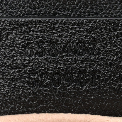 Gucci GG Supreme Monogram New Sakai Lux Calfskin Mini Padlock Flap Pocket Shoulder Bag Beige Ebony Black Cuir 7 of 14