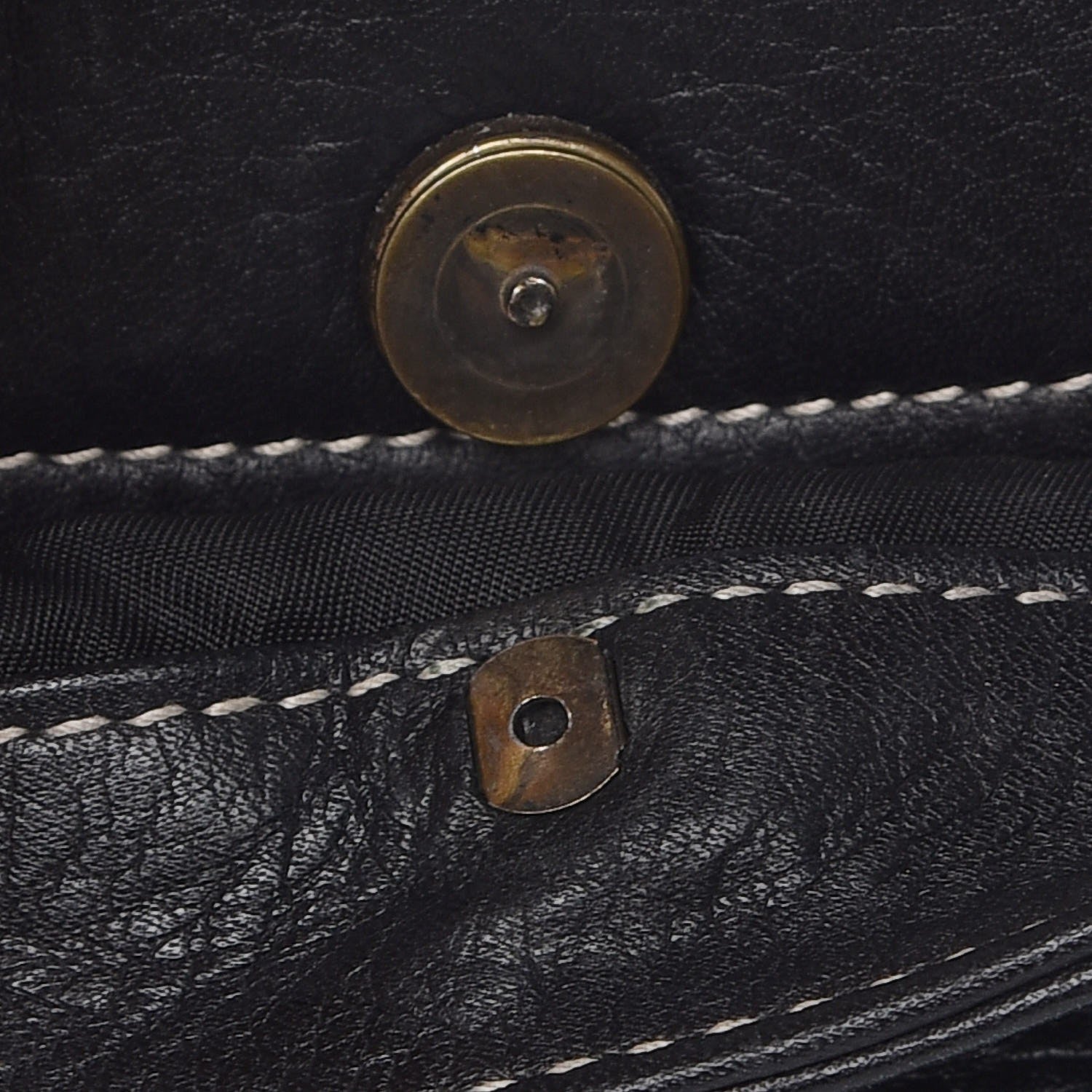 Christian Dior Calfskin Double Saddle Bag Black 9 of 11