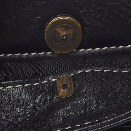 Christian Dior Calfskin Double Saddle Bag Black 9 of 11