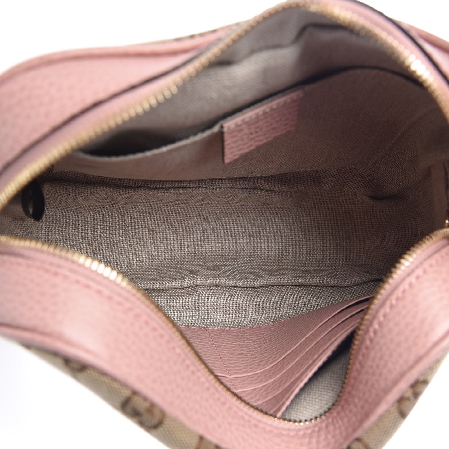 Monogram Mini Bree Messenger Bag Beige Soft Pink