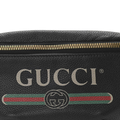 Gucci Grained Calfskin Small Logo Belt Bag Black 8 of 11