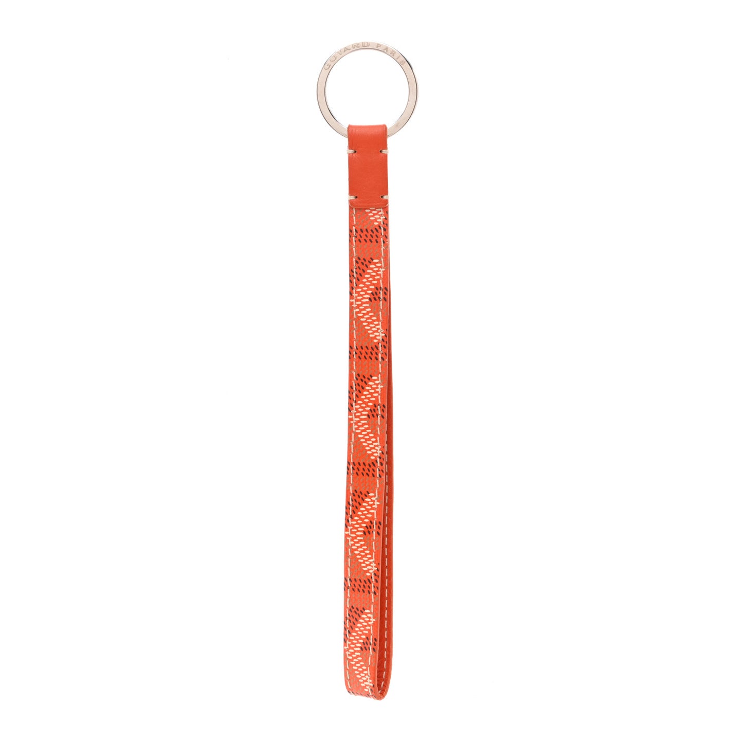 Goyardine Sesame Key Holder Orange