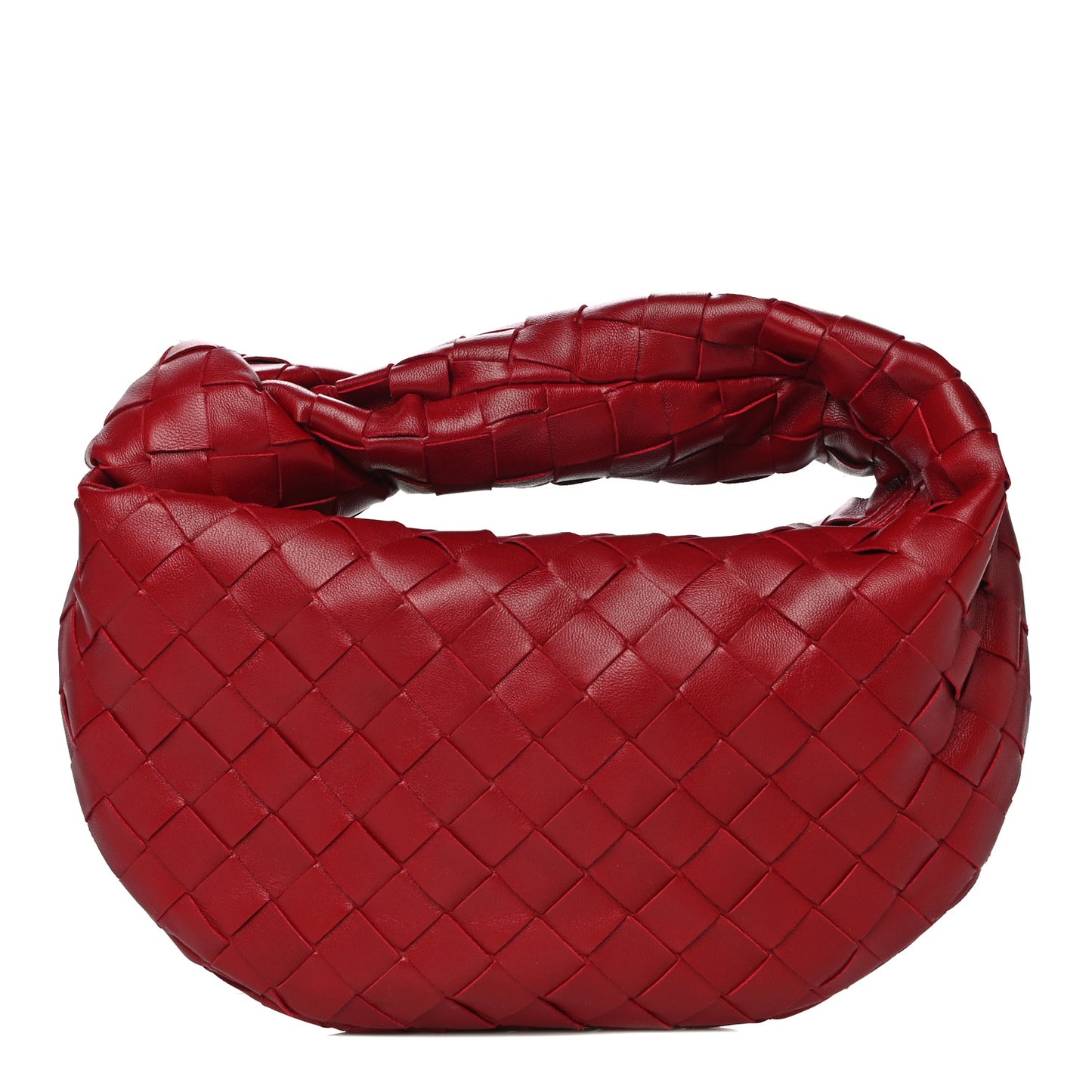 Nappa Intrecciato Mini Jodie Dark Red