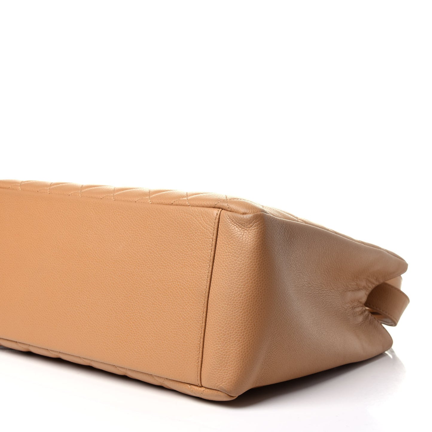 Caviar Quilted Grand Shopping Tote GST Beige