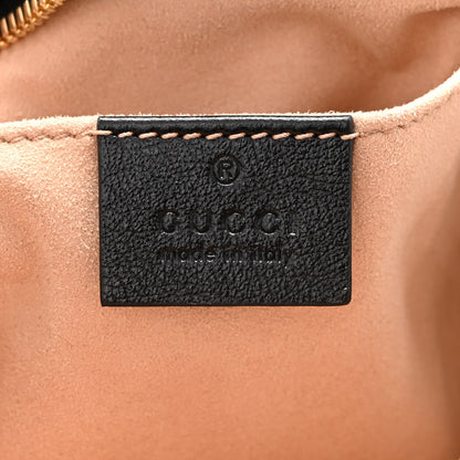 Gucci Monogram Matelasse Diagonal Small GG Marmont Chain Shoulder Bag Beige Black 6 of 10