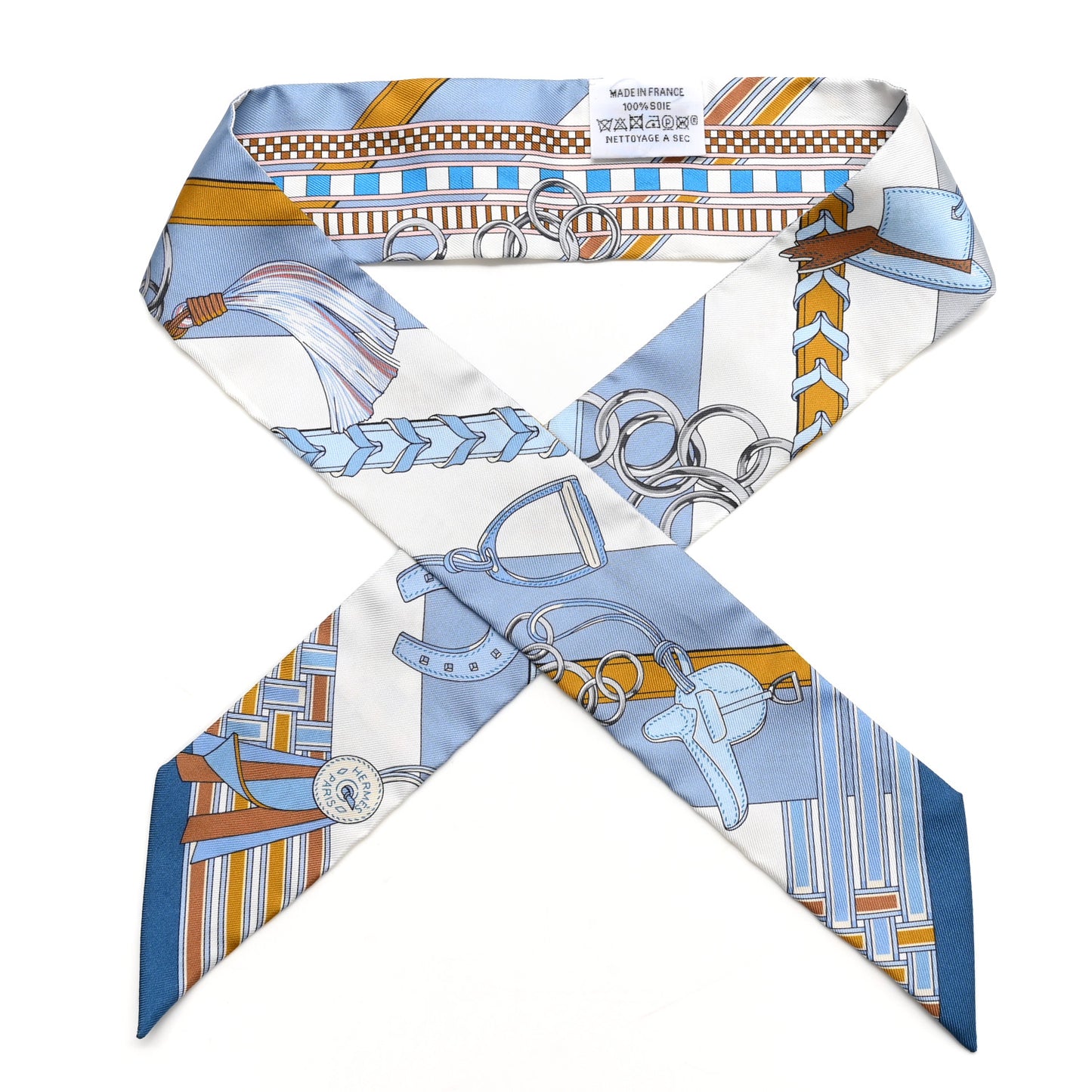 Silk Brides et Gris Twilly Gris Bleu Jean White Miel