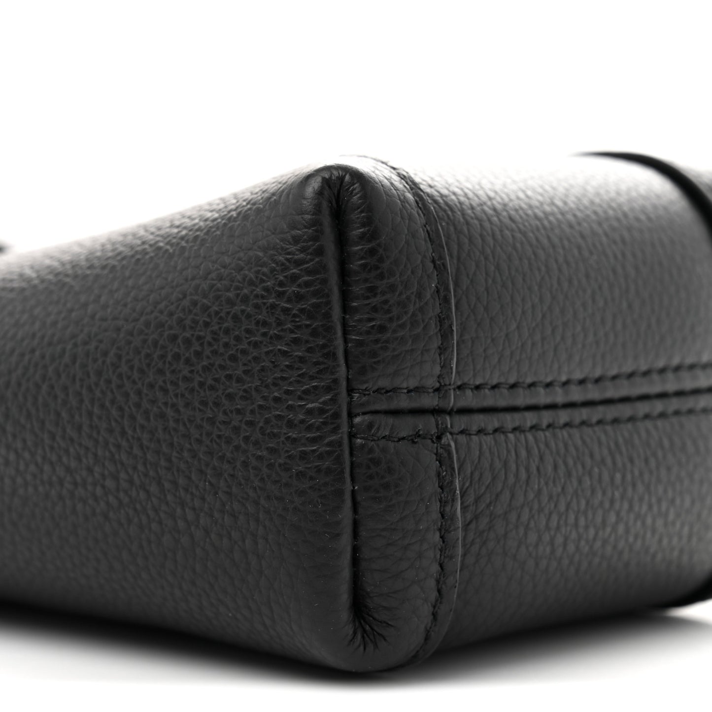 Calfskin Hourglass Phone Holder Bag Black
