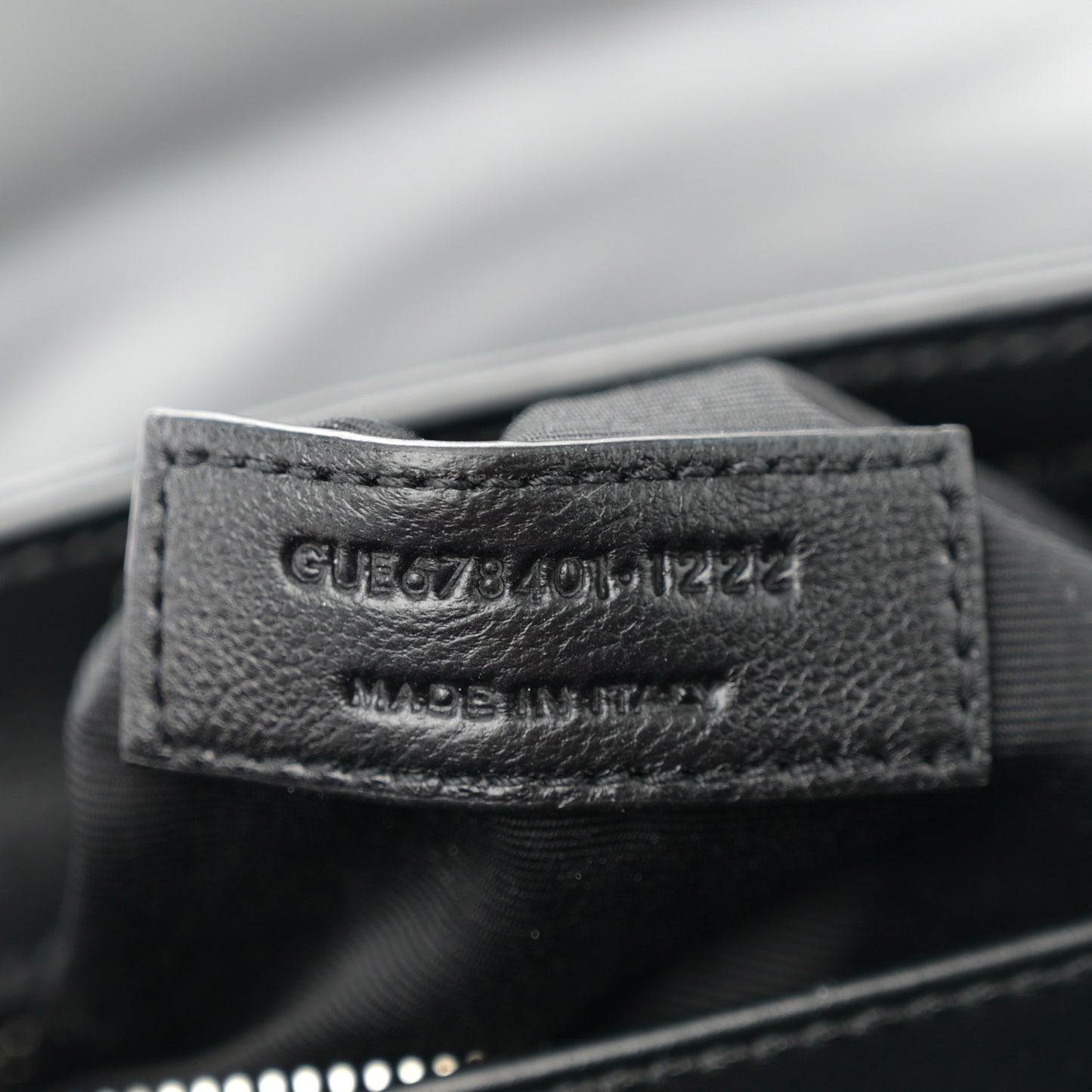 Calfskin Y Quilted Monogram Toy Loulou Crossbody Bag Black