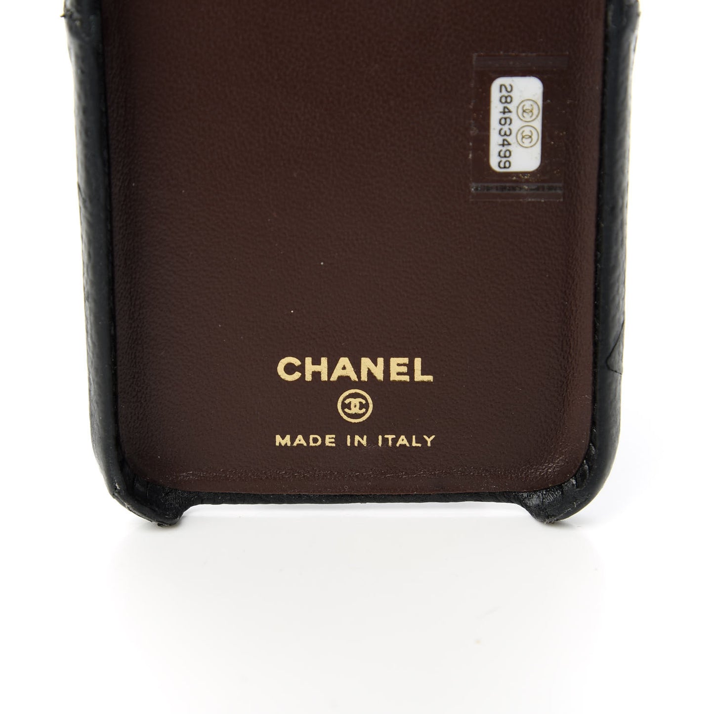 Caviar Quilted iPhone X Coco Tech Case Black
